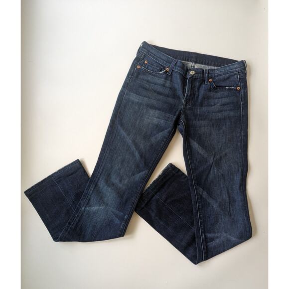 For All Mankind Woman's Jeans Size 28 Medium Dark Wash Bootcut - Picture 1 of 8